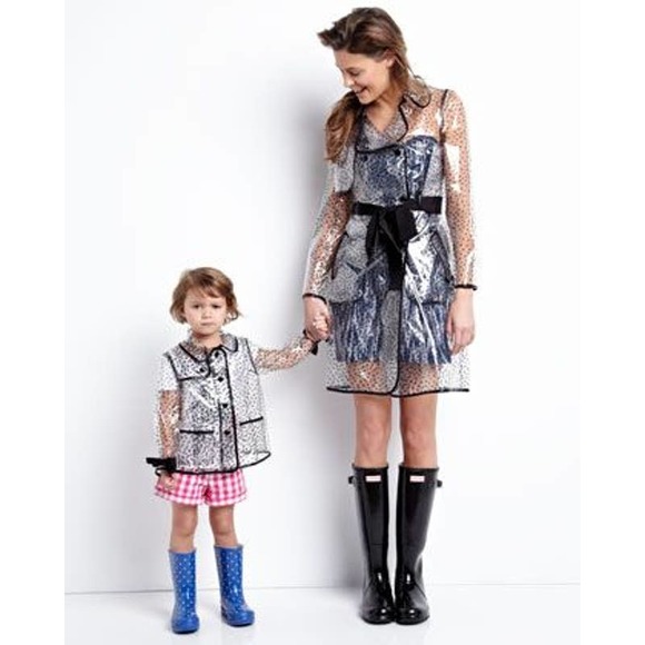 EUC! Milly Minis Resort 2013 Piped Polka Dot Polkadot Clear Raincoat - Picture 13 of 13